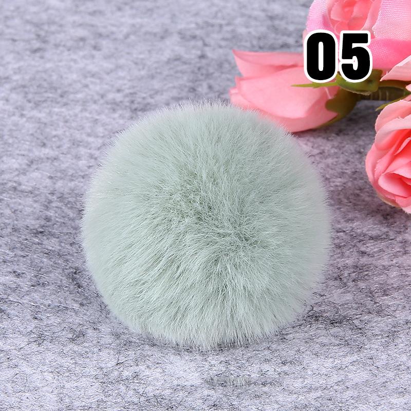 20PCS Imitation Rabbit Fur Ball Handmade Clothing Bag Decoration Artificial Fluffy Soft Pompons Colorful Balls for DIY Keychain