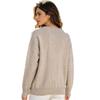 Europe, America Autumn And Winter New Fashion Women'S Sweater Versatile Flower Crew Neck Knitted Top Women