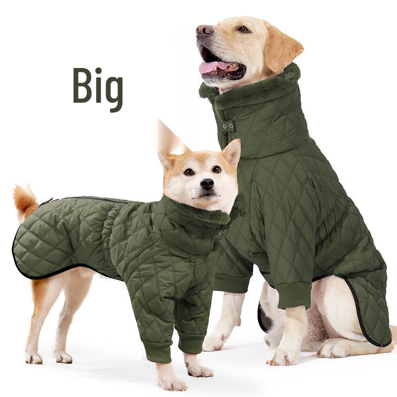 Winter Daunenjacke für mittelgroße und große Hunde - Winddicht, Warm, Zweibeiniges Design