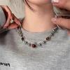 Natur Tigerauge Stein Anhänger & Halsketten für Damen Hohe Qualität Natürliche Perlen Geflochtene Halsketten Herren Mode Kordelkette Geschenke