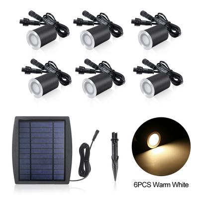 3,2 V 0,2 W Solar-Deckleuchten, IP65, wasserdicht, Solar-Garten-Lichterkennung, Gartenwege