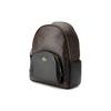 COACH Court Coated Canvas With Leather Backpack Large Unisex Black & Dark Brown Monogram 6495-IMAA8