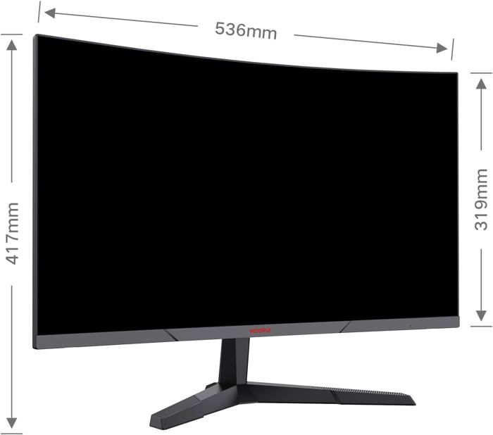 Ecran PC Gaming Incurvé - KOORUI 24E6CA - 23.6" FHD - Dalle VA 1800R- 165 Hz - 2xHDMI 1.4,1xDisplayPort