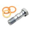 M10x1 Double Banjo Bolt Screw Fitting & Washer for Motorcycle Brake Hose Pipe Caliper Master Cylinder New