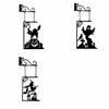 Vintage Halloween Hanging Sign Not Easy To Deform Witch Silhouette Ghost Pendant  Party