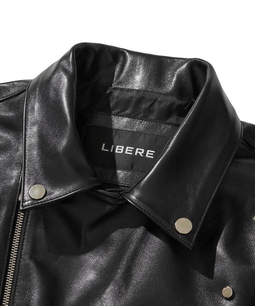 Libere Wide Leather Rider Jacket