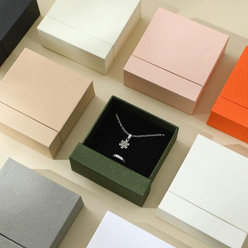 Sturdy Construction Jewelry Organizer Compact Multiple Compartments Thick Paper Ring Box Customizable Gift Box Jewelry Display