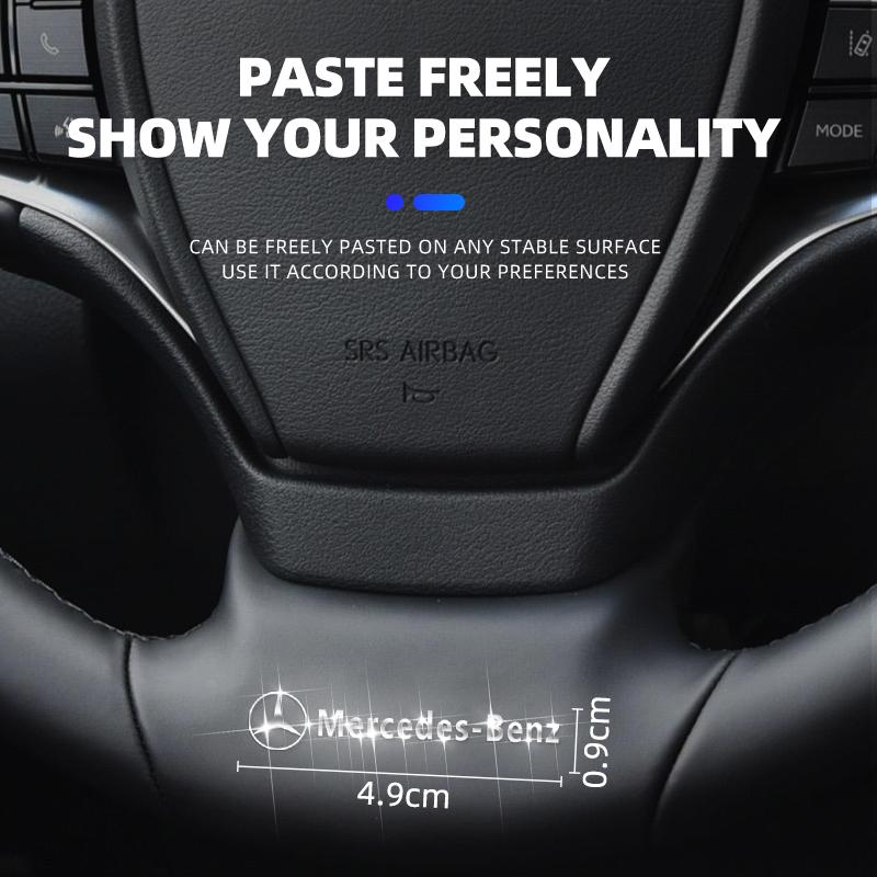 3D Auto Logo Aufkleber Metallbuchstaben Auto Aufkleber Innenraum Dekoration Für Mercedes Benz AMG W204 W205 W203 W211 W201 W210 W108 W124