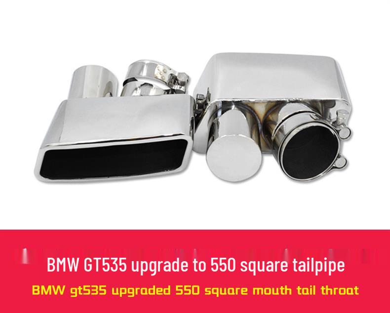 Compatible Exhaust Pipe Opening Modification for BMW 5 Series GT535/GT550 - Round/Square Tailpipe Rear Diffuser F02