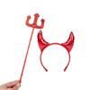 Devil Costume Decorations Set Halloween Party Props Devil Horn Ears Headband Set