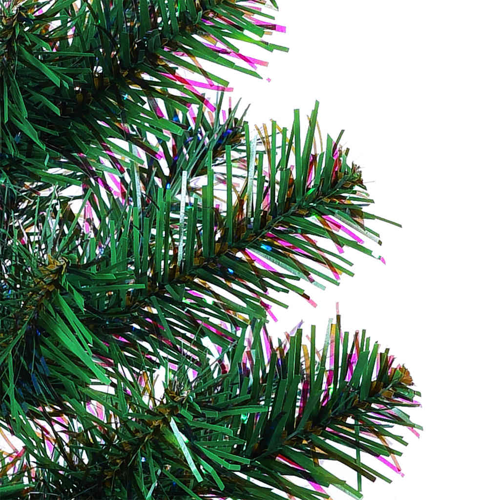 Artificial Christmas Tree with Iridescent Tips Green 120 Cm PVC
