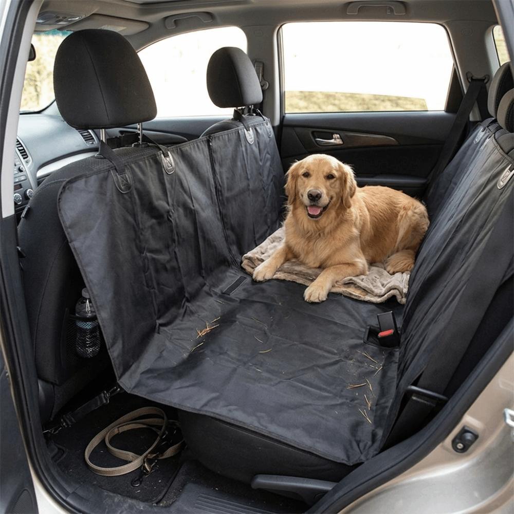 Anti-Slip Underside Pet Back Seat Mat 600D Oxford Weave Dog Cat Travel Hammock Off-Road Self-Drive