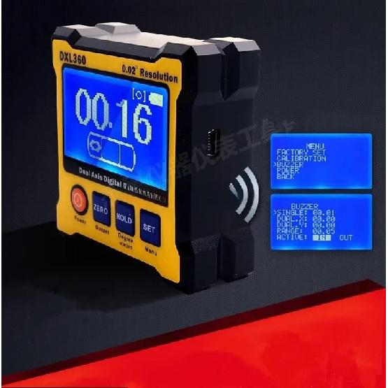 Digital Protractor Inclinometer DXL360S/DXL360 Angle Ruler Elevation Meter Dual Axis Level Measure Box for Precision Measurement