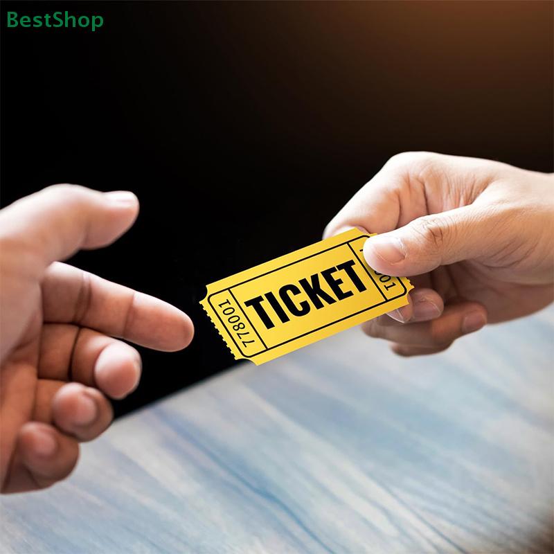 1000 Stück bunte, abreißbare Tombola-Tickets, Doppelrollen, Eintrittskarten, Spieltickets für Veranstaltungen, Karneval, Eintrittsklassen-Belohnungen