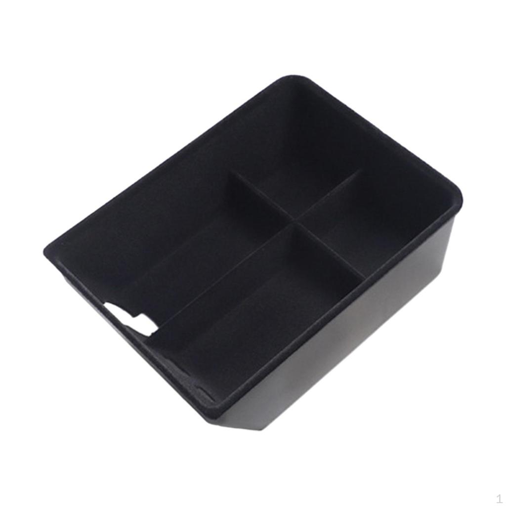 Center Console Organizer Containers Tray ,Plug and Play ,Waterproof, Solid 4 Grids Keys Cards Coins