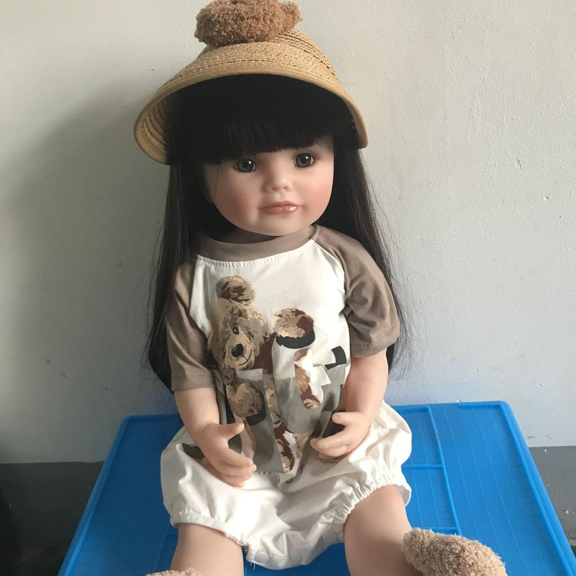 Кукла Reborn Baby Brown с длинными волосами для девочек — фото 2