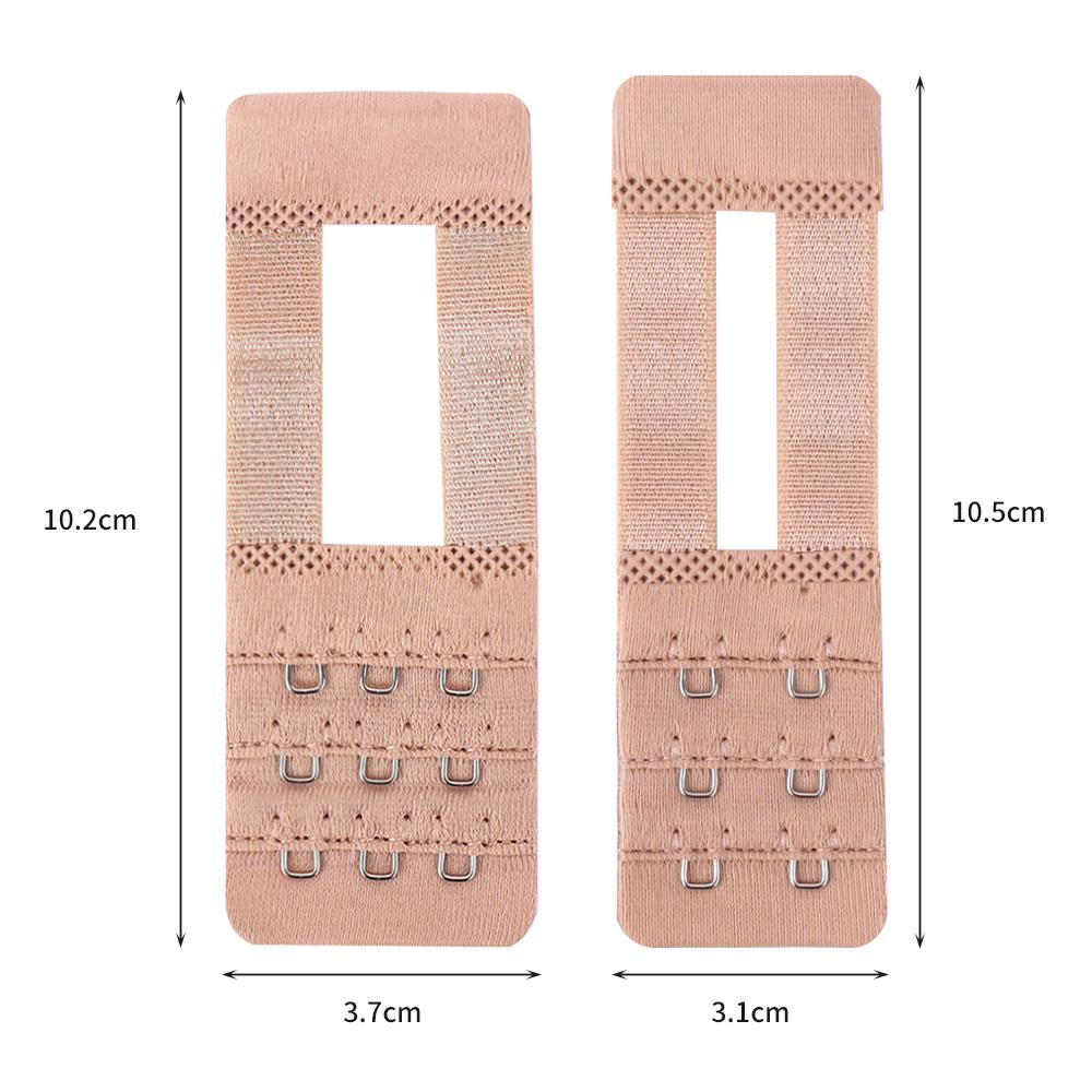 3Pcs Nylon Extenders Buckle Extension for Women Girl 3 Row 3 Hooks Bra Strap Extender Lengthen Tool Hook Intimates Accessoies
