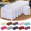 Square Head Quilted Thicken Beauty Salon Lash Massage Table Bed Skirt Mattress Cover SPA Treatment with Face Breath Hole Sheet