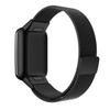 Compatible with Xiaomi Smart Band 7 Pro: Magnetic Three-Bead Buckle Milanese Stainless Steel Strap.