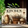 Pc Rustic Iron Vintage Kitchen Metal Wall Art Retro Tin Sign Decorative Painting for Home Diner Garage  Xinch