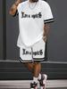 Summer New Print Street Fashion Casual Simple Soft Comfortable Breathable Lightweight Men's Set