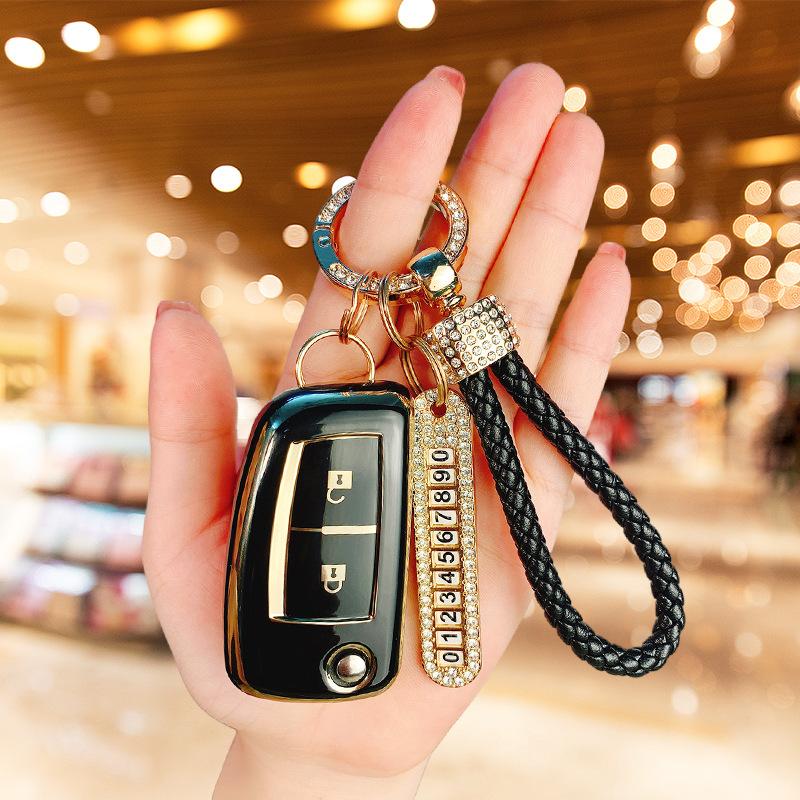 Aplicabil pentru husă cheie Dongfeng Nissan Qashqai pliabilă 2 chei 2017 2019 pentru bărbați 17 pentru femei high-end drăguț