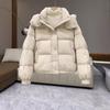 New Women's Fashion Short Down Cotton Clothes Large Size Hooded Meat Covering and Thin Casual Thermal Cotton Jacket