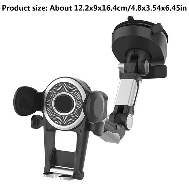 Car Phone Stand Armor 360° Rotatable Dashboard Mobile Unit Support Bracket with Phone Number Plate for IPhone Auto Accessories