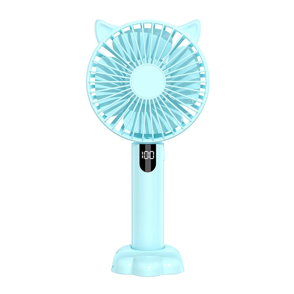 Portable Handheld Fan USB Rechargeable Personal Fan with Digital Display Small Hand Fan 5 Speeds for Travel/Outdoor/Home/Office