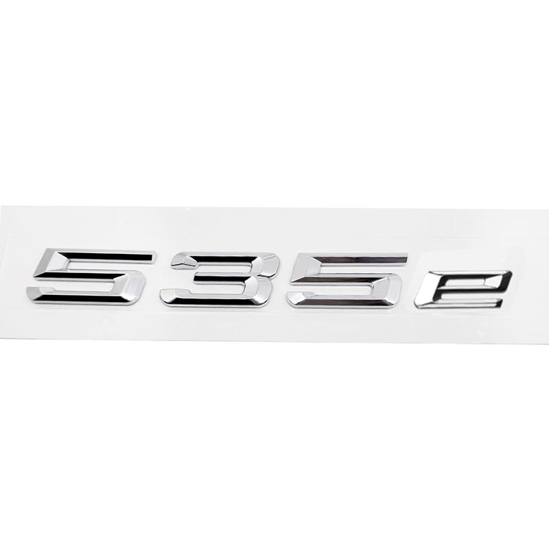 ABS Auto Kofferraum Heck Buchstaben Logo Plakette Emblem Aufkleber für BMW 5er Serie 520e 525e 528e 530e 535e 540e 550e E39 E60 E61 F10 F11 G30