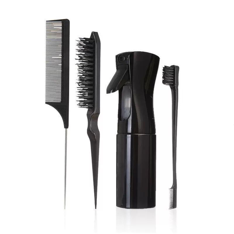 27Pcs Professional Hair Brush Set, Hair Styling Comb Kit with Continuous Spray Bottle, Scalp Massage Shampoo Brush for Salon