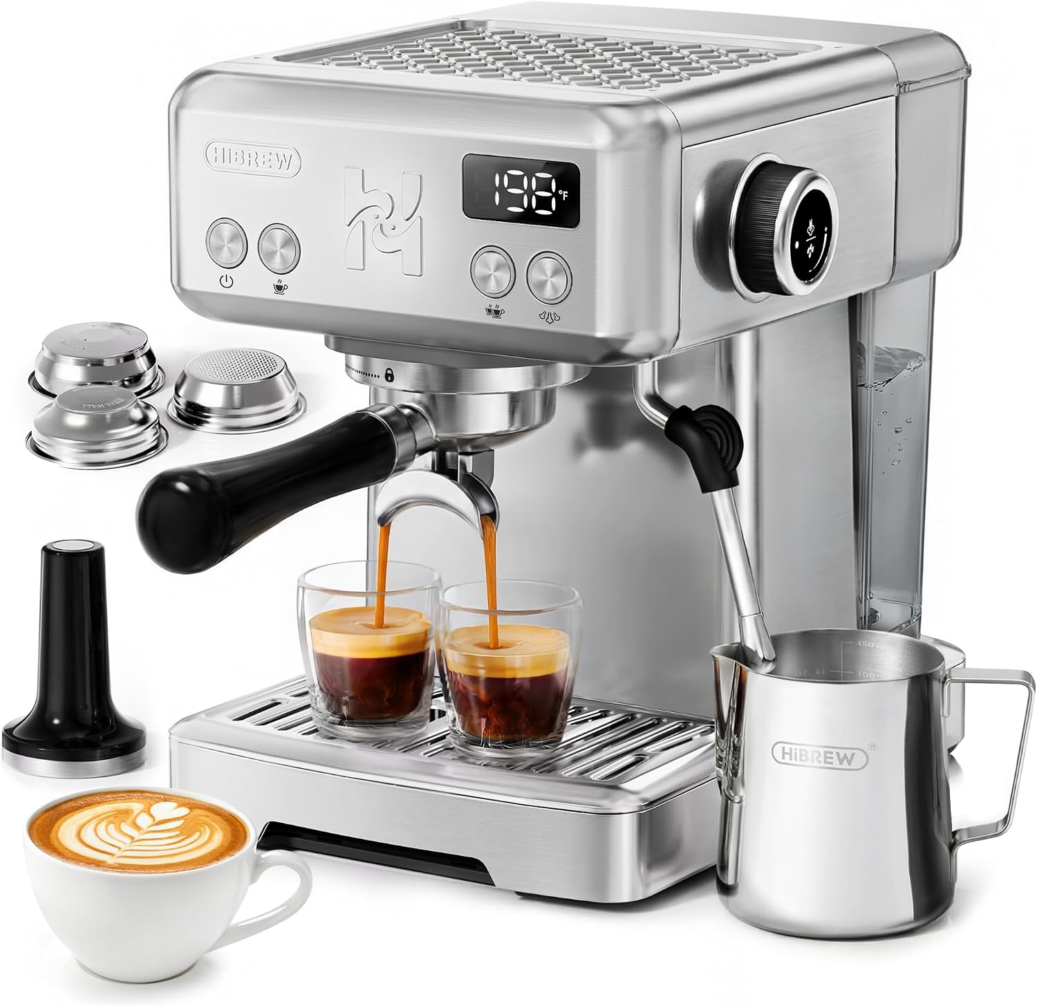 HIBREW H10 Konfigurowalny Ekspres do Espresso 58mm, Jednotaktowy Uwalniacz Ciśnienia
