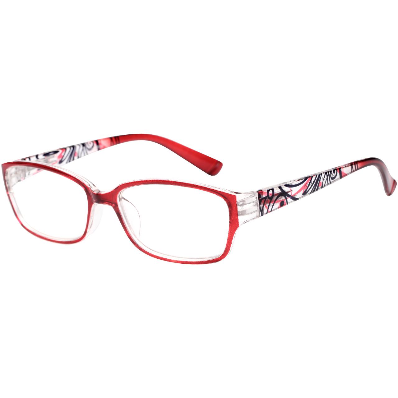 

6pcs Reading Glasses Women Printed Reading Glasses Anti Blue Light Eyeglasses Unisex Red Glasses Men 3.0