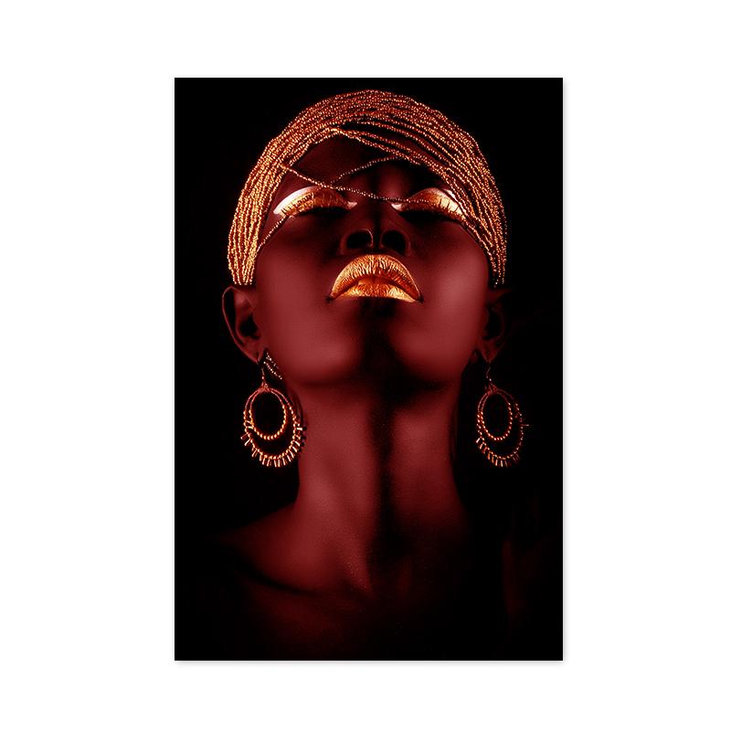 Afrikanische Frauen Leinwand Malerei Moderne Figur Poster und Drucke Wand Kunst Bilder für Bars Wohnzimmer Hause Dekoration