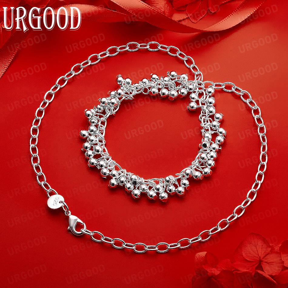 Exquisite And Charming Gypsophila Necklace In 925 Sterling Silver - Banquet Gift Jewelry