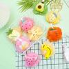 Adorable Ribbon Fruit Bath Scrubber: Large Anti-Scattering Shower Pouf for Back Scrubbing