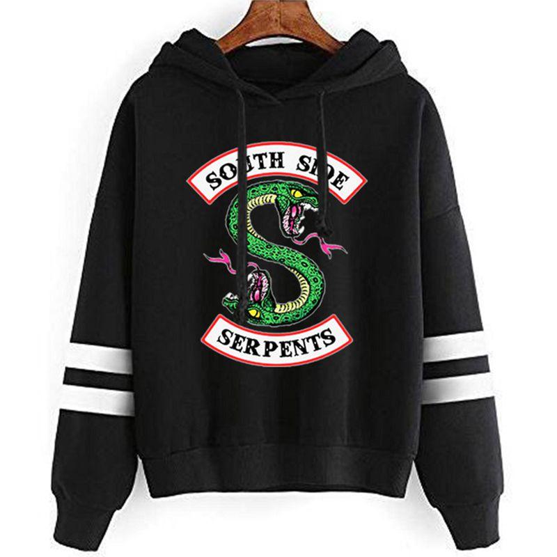 Serpents South Side Hoodie Riverdale Veronica Snake Gang Sweatshirt Top Pullover