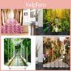 Stunning Waterproof Shower Curtains With Artistic Floral 3d Design For Modern Bathrooms
