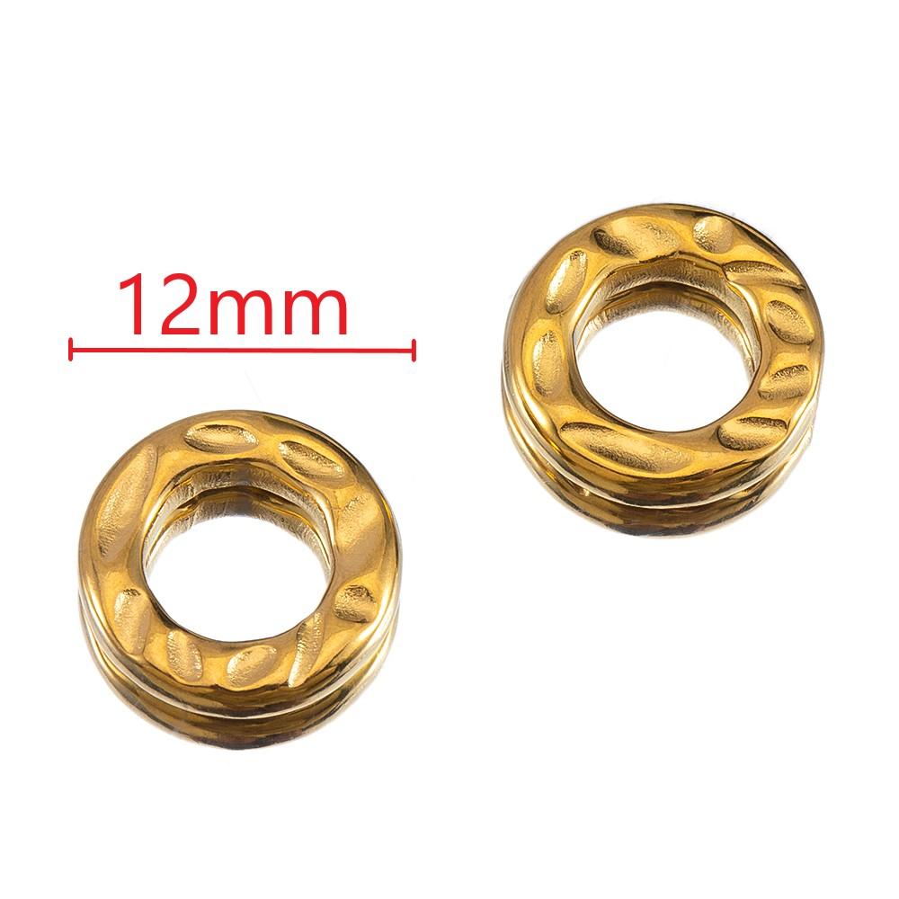 5pcs Stainless Steel Hollow Square Heart Round Charms Stone Texture Pendants for DIY Jewelry Findings Necklace Earrings Supplies