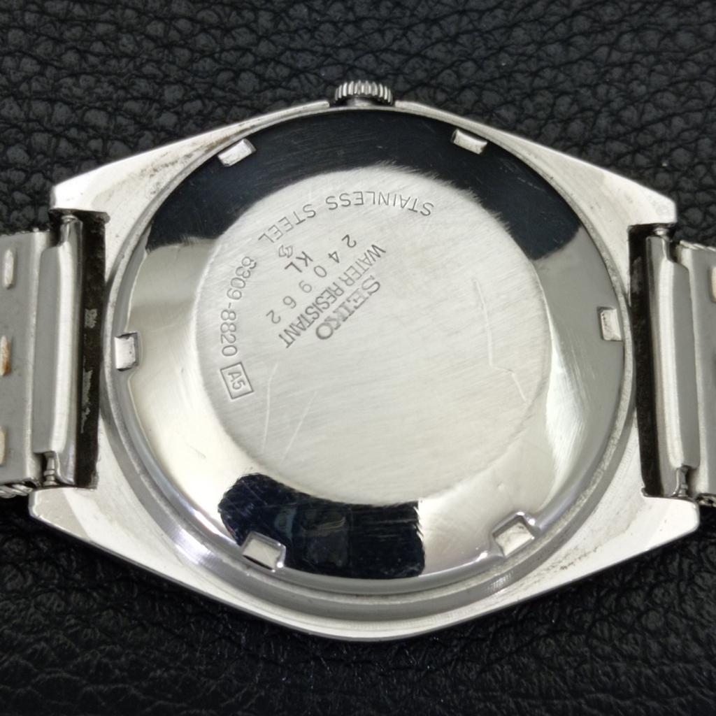 VINTAGE SEIKO AUTOMATIC JAPAN 6309A MENS BLACK COLOR DIAL WATCH a701342-5 R206a-a701342