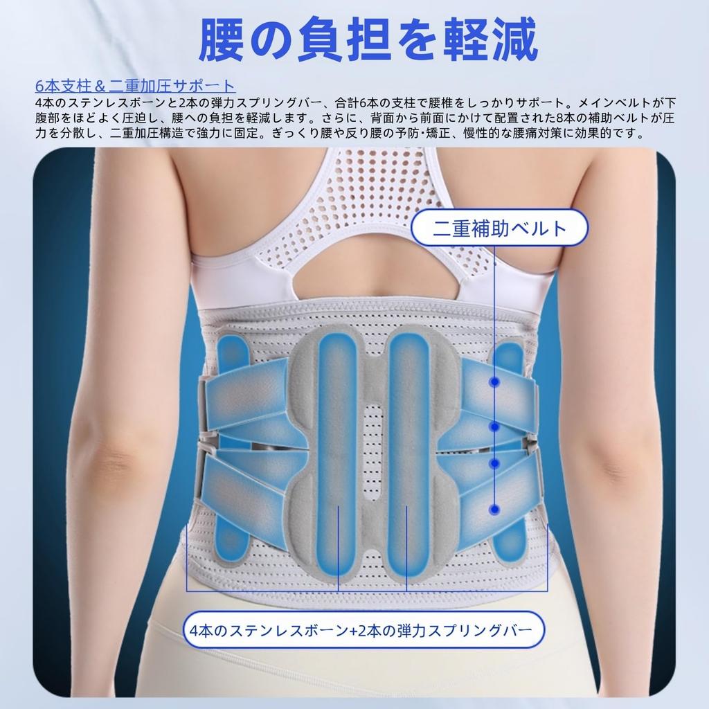 IPPON Lumbar Support Back Pain Relief Corset for Men and 23cm for Lower Back Arched Lumbar Strong Double Mesh 135 Belt, Belt, Women, Wide, Work,
