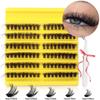 D Song Single Cluster False Eyelash Extension Set, Japanese And Korean Diy Segmented Natural Thick Hair Portable