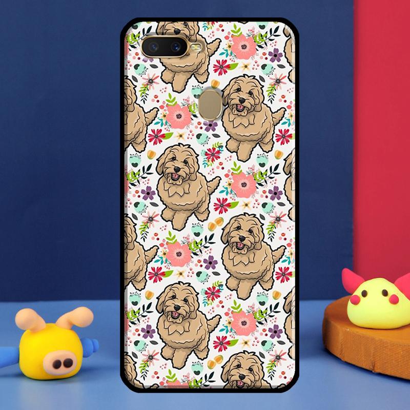 Cartoon Poodle Dog Case For Oppo A91 A5 A9 A16 A76 A96 A58 A78 A98 A52 A72 A74 A94 A54 S A57 A77 A15 A17 Cover