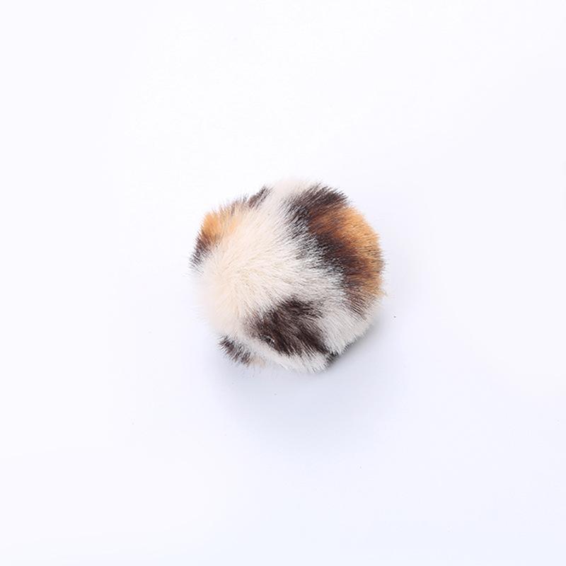 Cat Toys Leopard Pattern Plush Toy Ball With Catnip Cat Self Hi Toys Pet Supplies Factory Wholesale