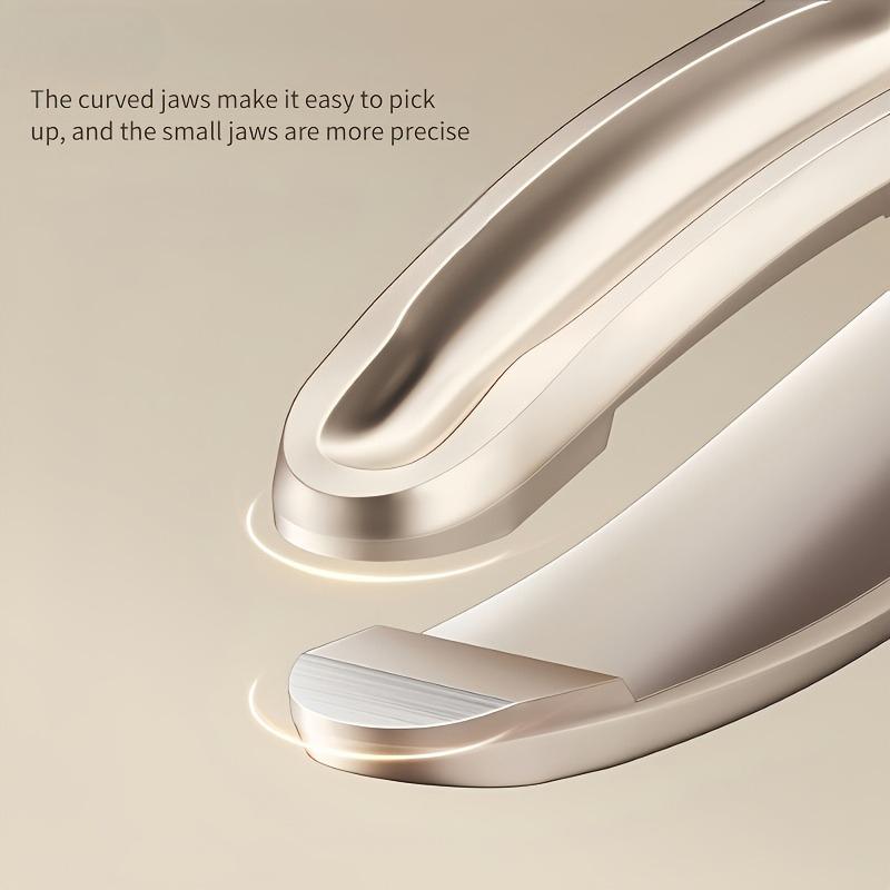 1pc NiLiYa Professional Eyebrow & Facial Hair Tweezers - Heavy-Duty Stainless Steel, Sharp Tips for Precise Grooming