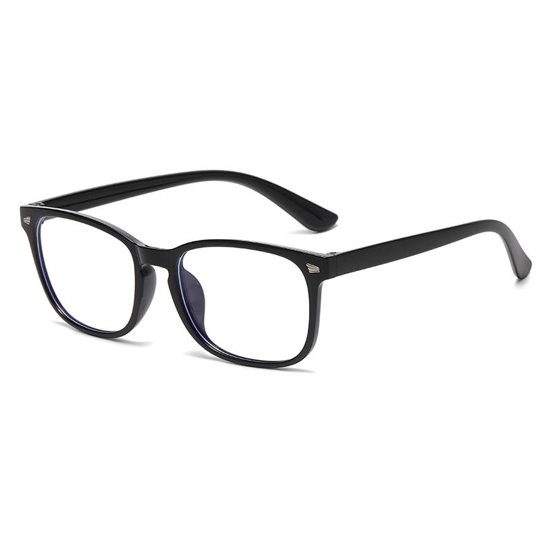 Latest Glasses Vintage Retro Eyeglasses Frame Women Square Frame Styles Trend Flat Eyeglasses Women Simple Anti Blue Rayweight Computer Eyewear
