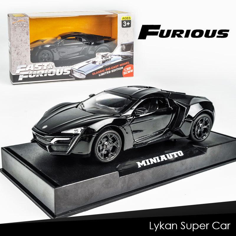 

Форсаж 1:32 Lycan Dodge Sports Car Инерционная Игрушечная Модель