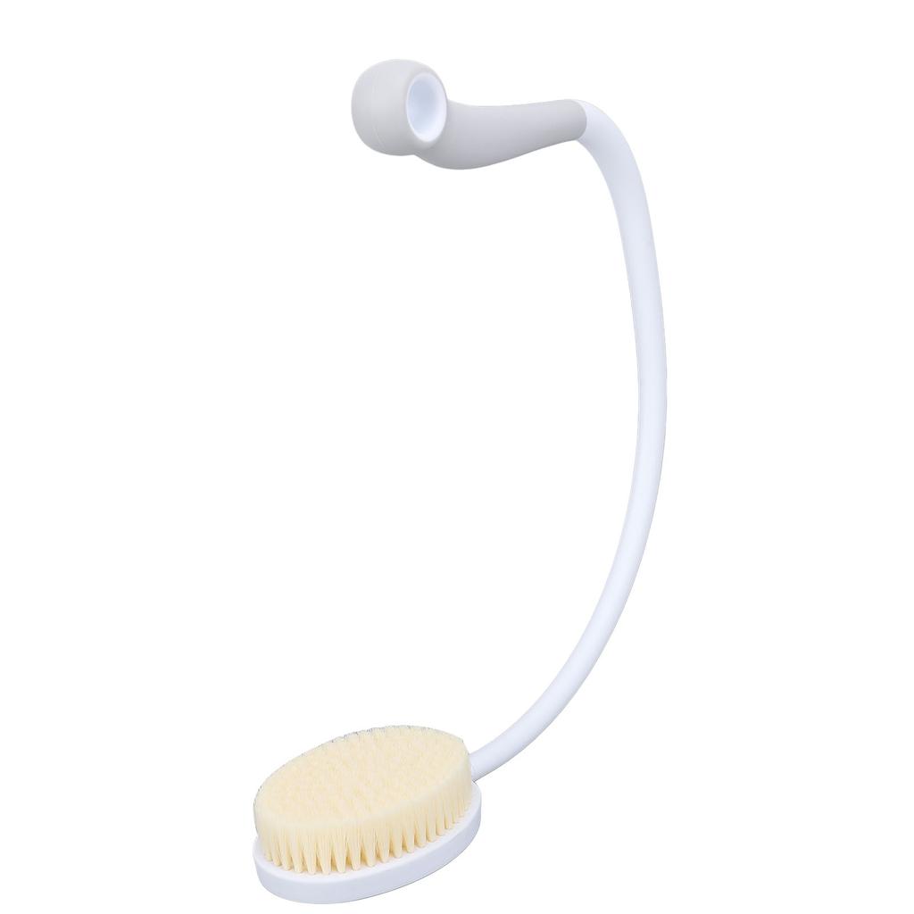 Long Curved Handle Bath Brush Non Slip Nylon Bristles Deep Cleaning Body U Shaped Scrubber for Disabled Limited