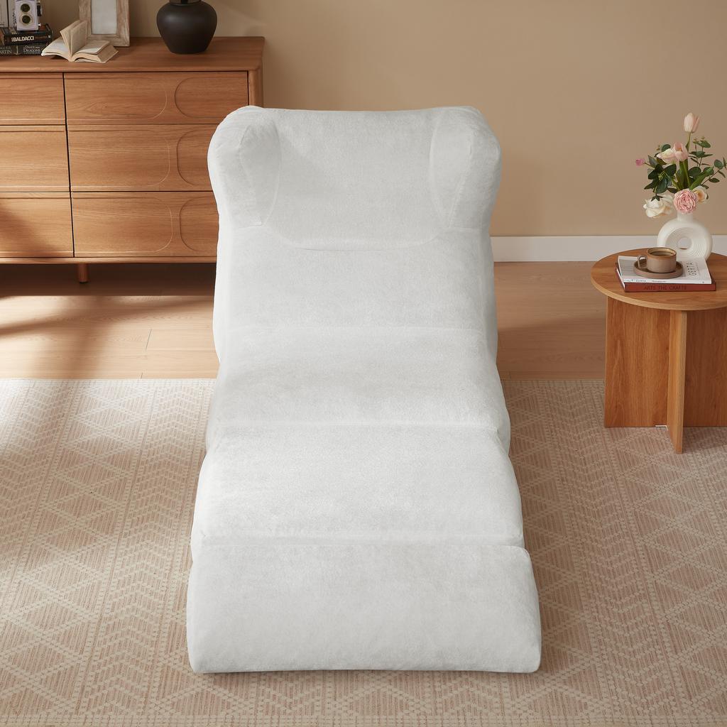 Boneless Sofa Combination Seat, Unique Shape, Suitable for Living Room and Bedroom, Can Be Converted from a Single Armchair to a Lounge Chair.