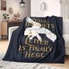 HarryPotter Flannel Blanket Print for Sofas Beds Bedrooms Chairs Travel Picnics Cartoon Style Home Decor Gift for All Seasons